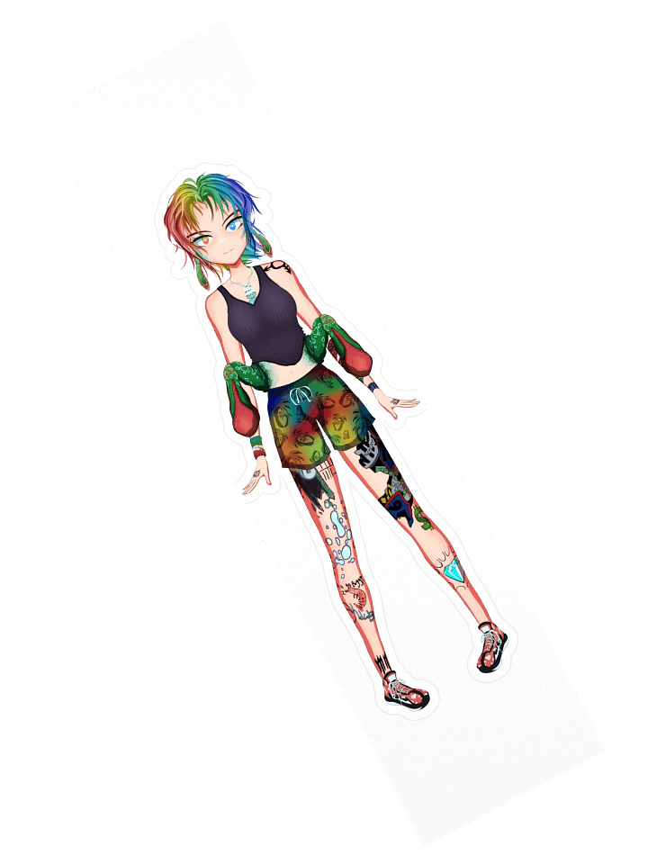 Mira Mizunaga - Full Body Sticker (Shorts) product image (2)