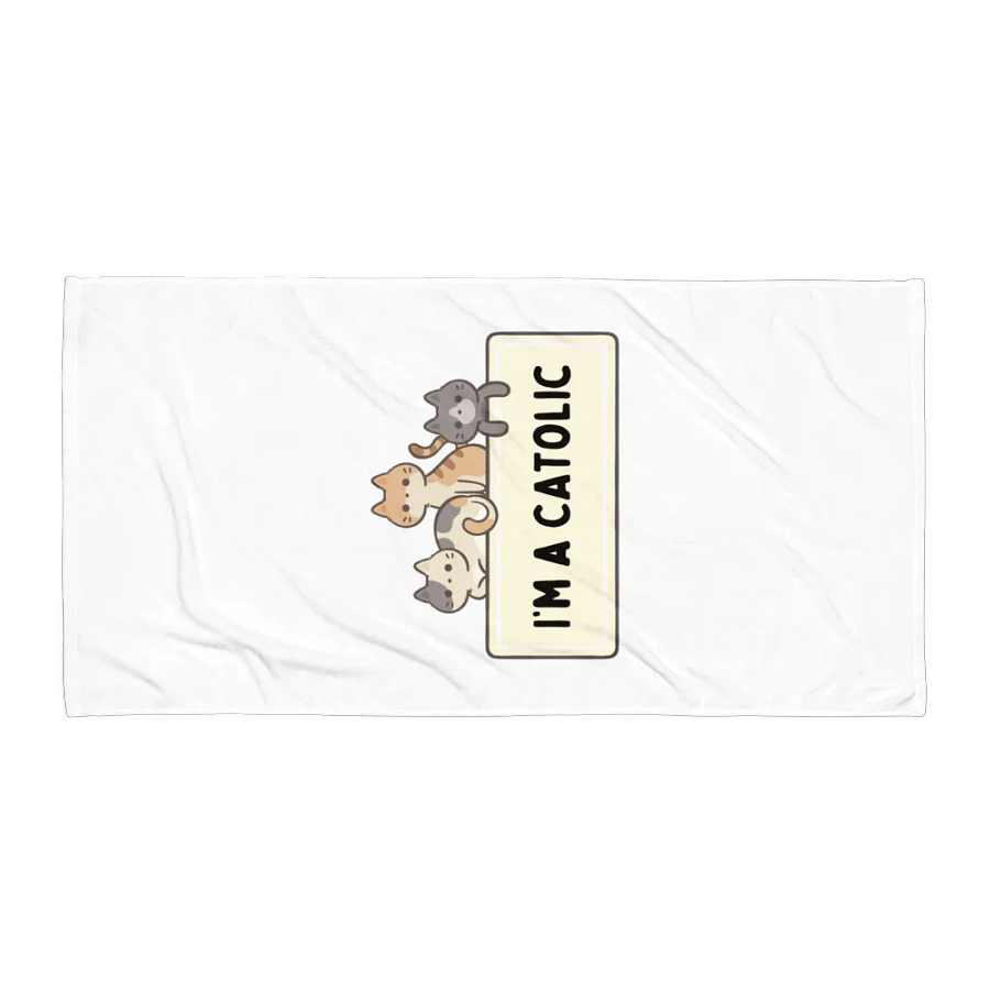 Whimsical Catolic Sublimated Towel product image (1)