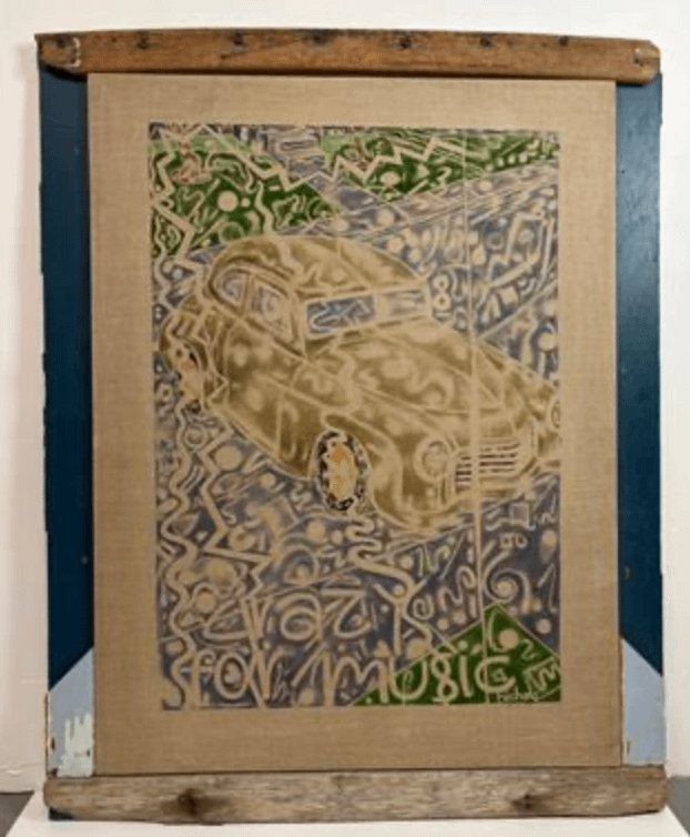 Copy of Crazy for Music (1993) (58" x 45") Framed Original product image (1)