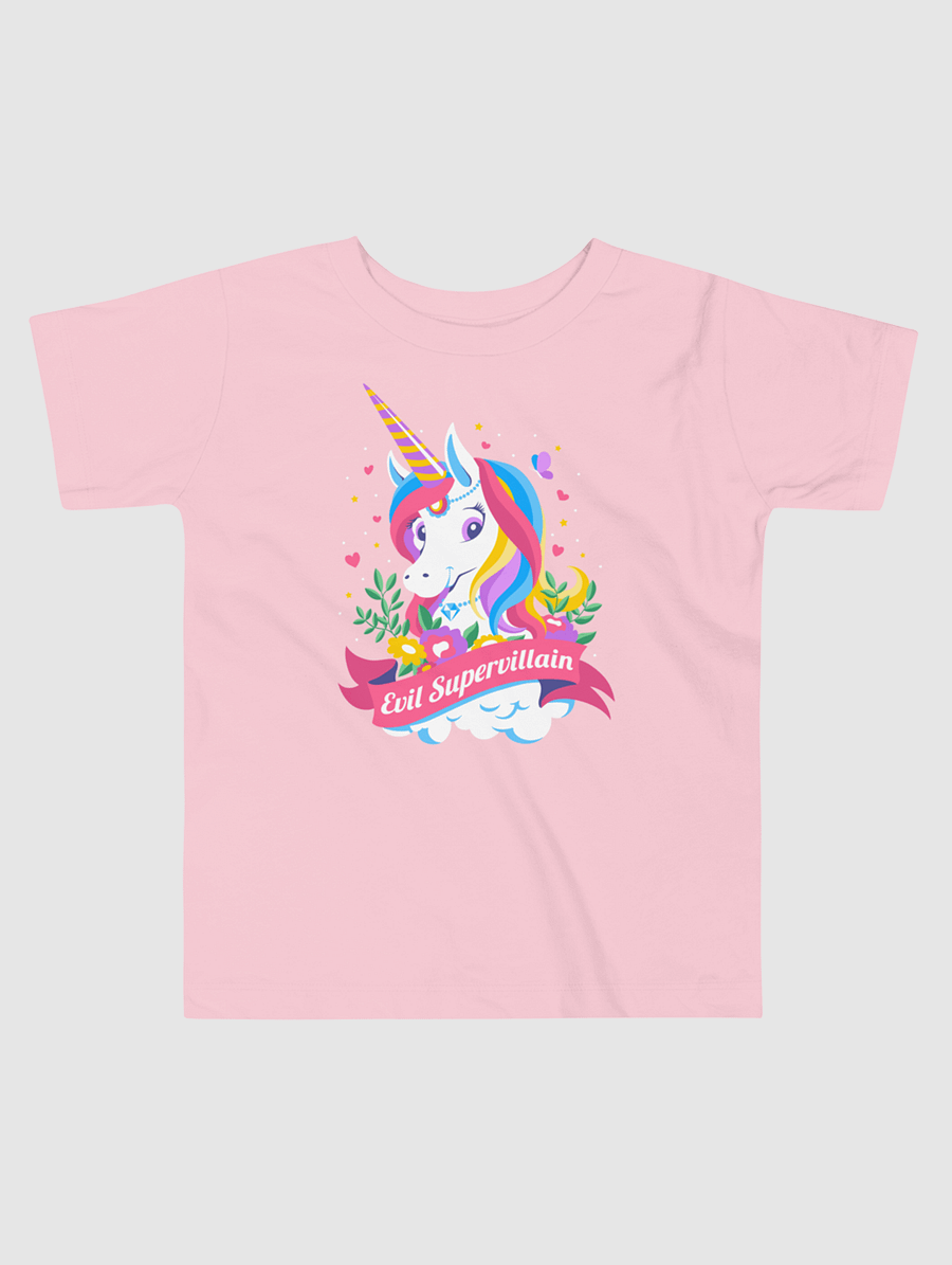 Evil Supervillain Pink or Black Toddler T-Shirt product image (2)