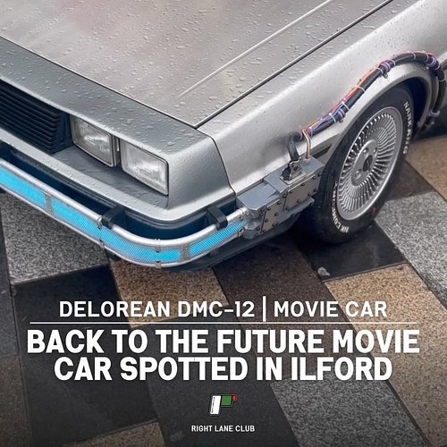 SWIPE LEFT ⬅️ Just spotted the DeLorean DMC-12 “Back to the Future” time-machine car outside The Exchange in Ilford - easily ...
