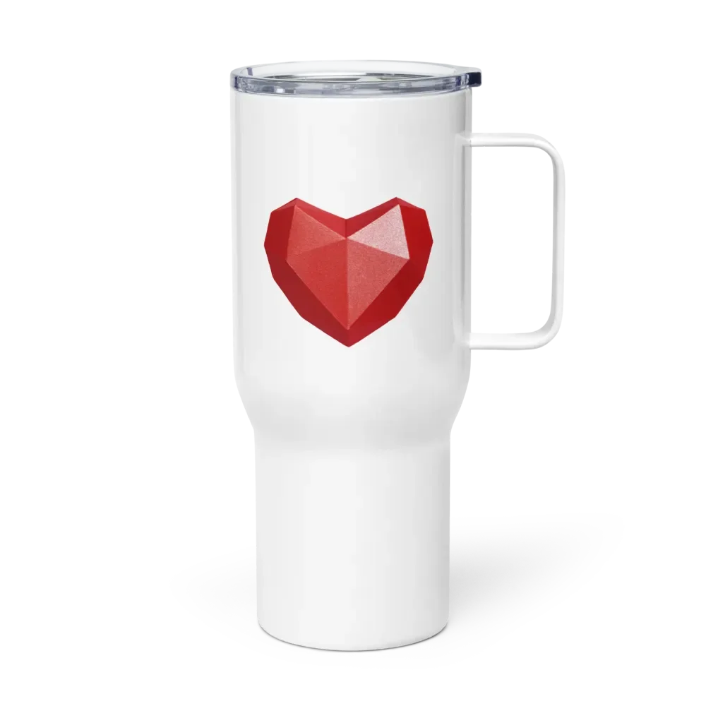 Gemstone Heart Travel Mug with Handle product image (3)