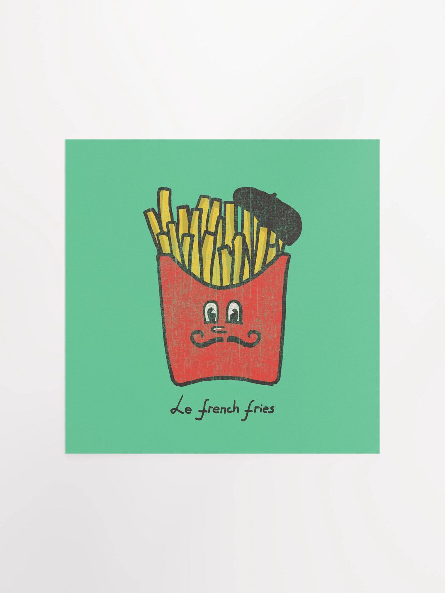 Le french fries graphic art print product image (2)