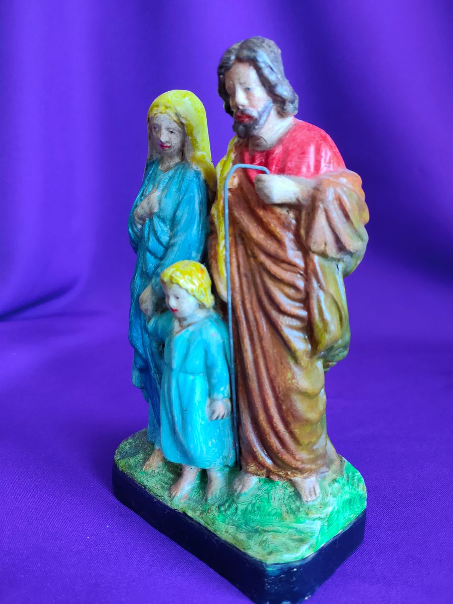 Magnífica Sagrada Família, assinada, vintage, decoração, Natal, presente extraordinário colecionadores, amantes presépios, peças antigas product image (6)