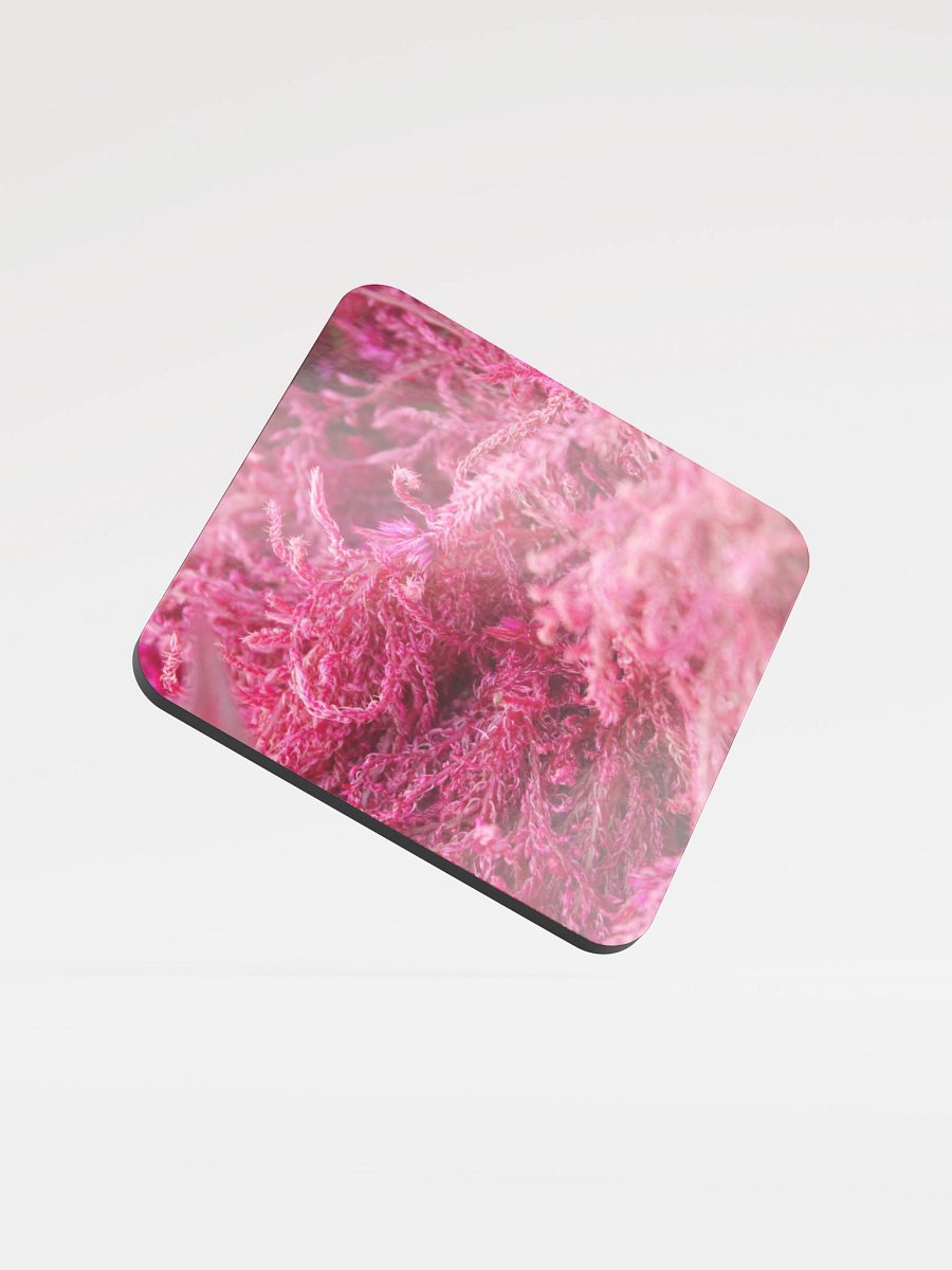Pink Fluffy Botanical Single Coaster product image (1)
