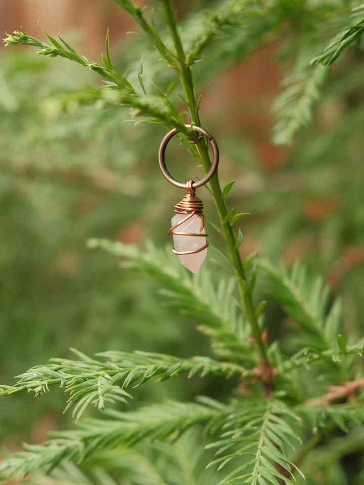 Rose Quartz Key Ring product image (1)