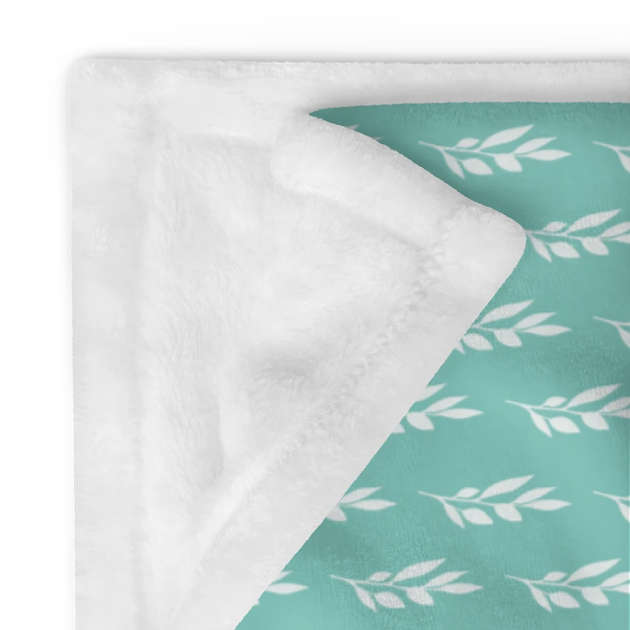 Drifting Leaves Mint Blanket product image (12)