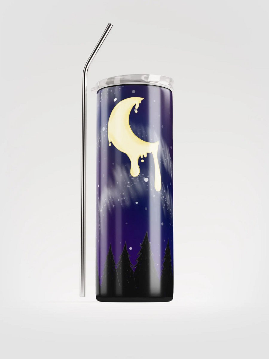 Drippy Moon Stainless Steel Tumbler Cup w/Straw product image (1)