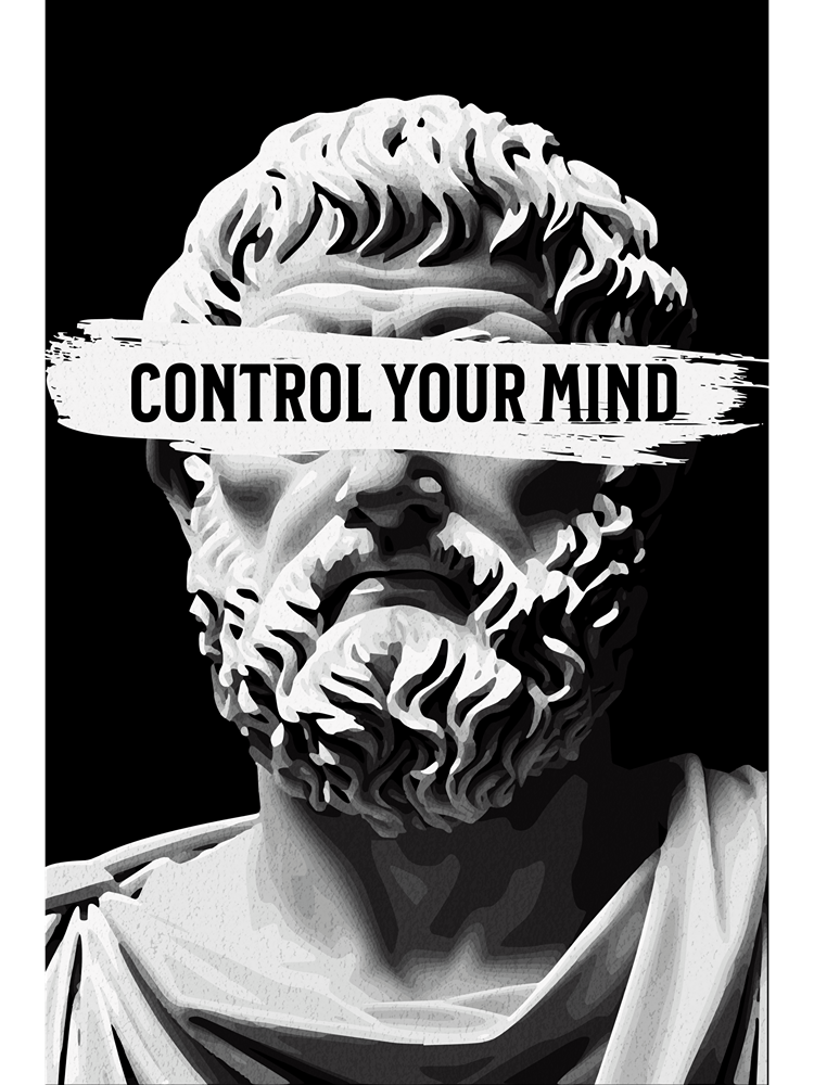 Control Your Mind Seneca Stoic Matte Paper Poster product image (1)