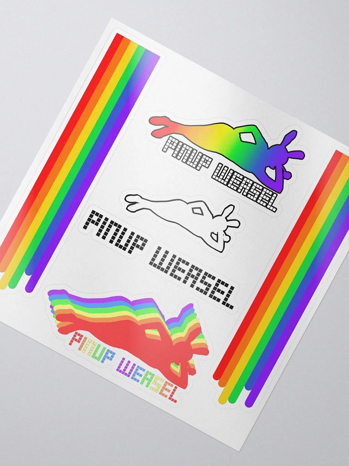 Pinup Weasel Sticker Sheet product image (2)