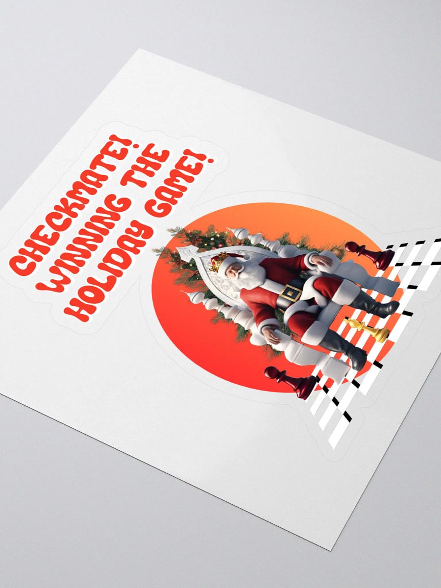 Checkmate! Winning The Holiday Game! Santa Claus Sticker product image (3)