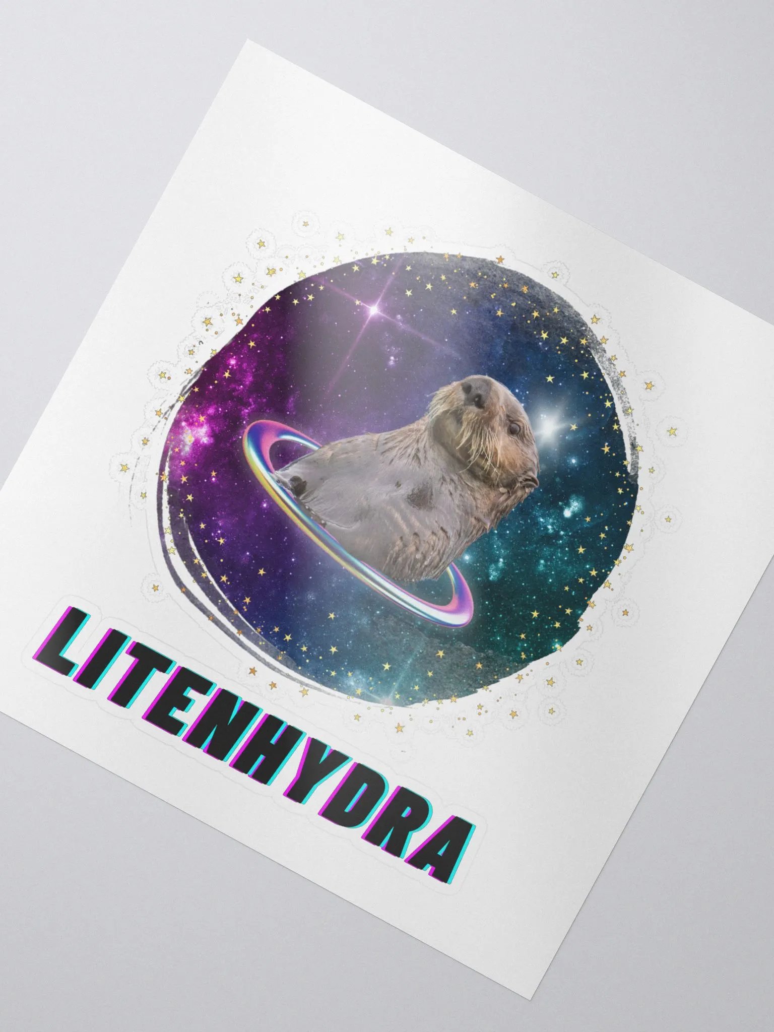 Sea Otter in Space Sticker product image (2)