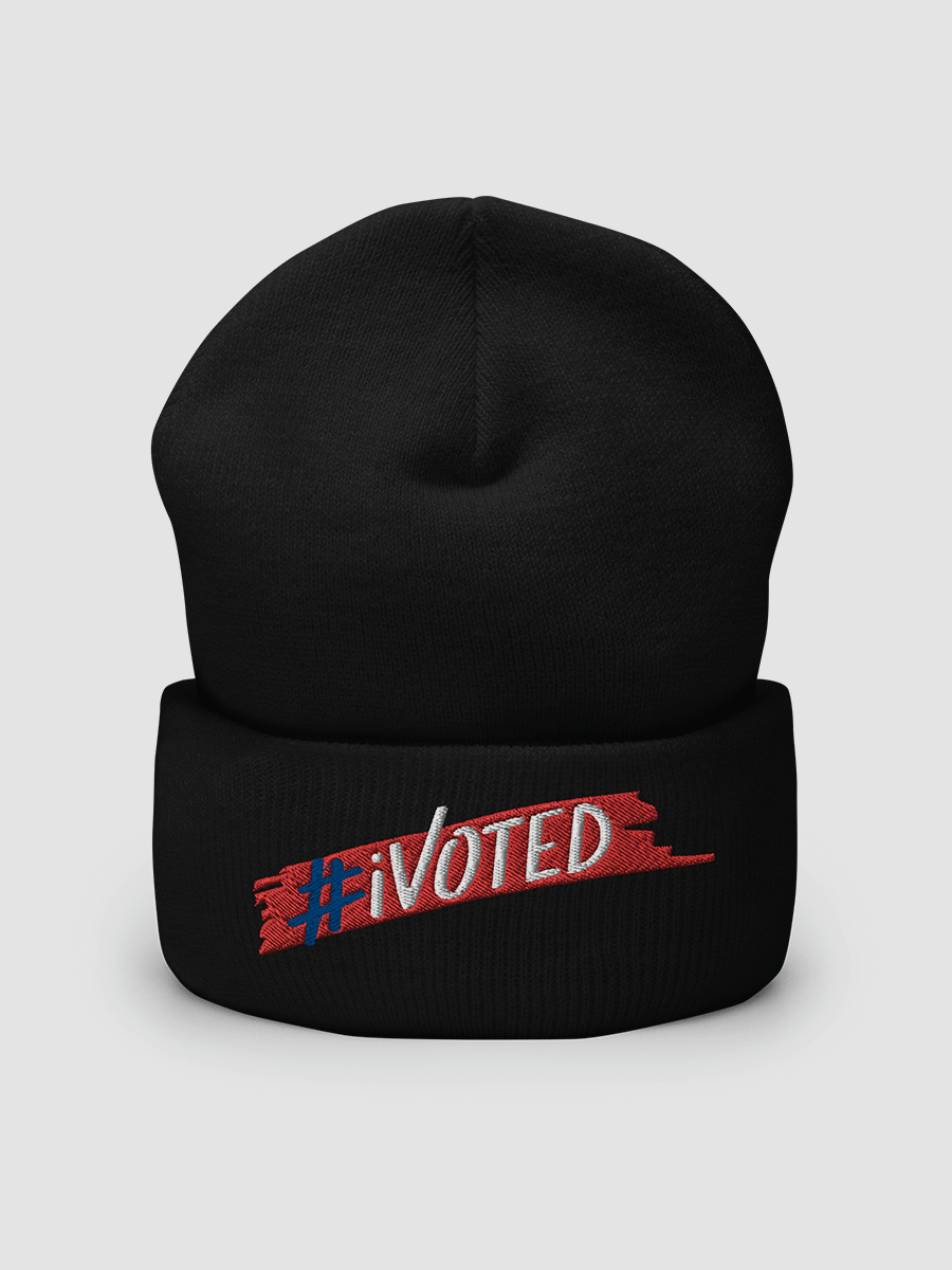 #iVoted Cuffed Beanie - Embroidered product image (2)
