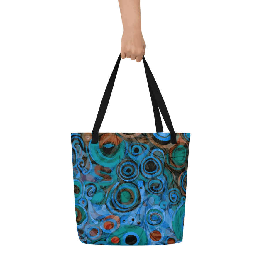 klimt inspired design all over print tote for moms dads friendsmen and ladies product image (7)