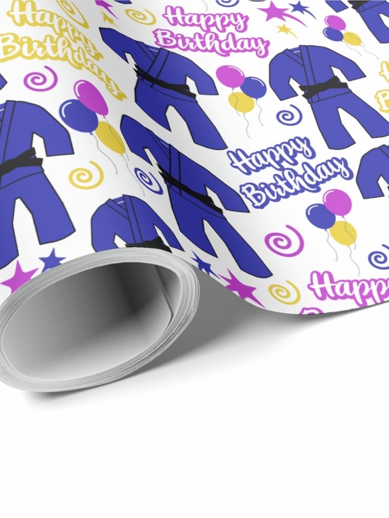 Jiu Jitsu Birthday Wrapping Paper product image (1)