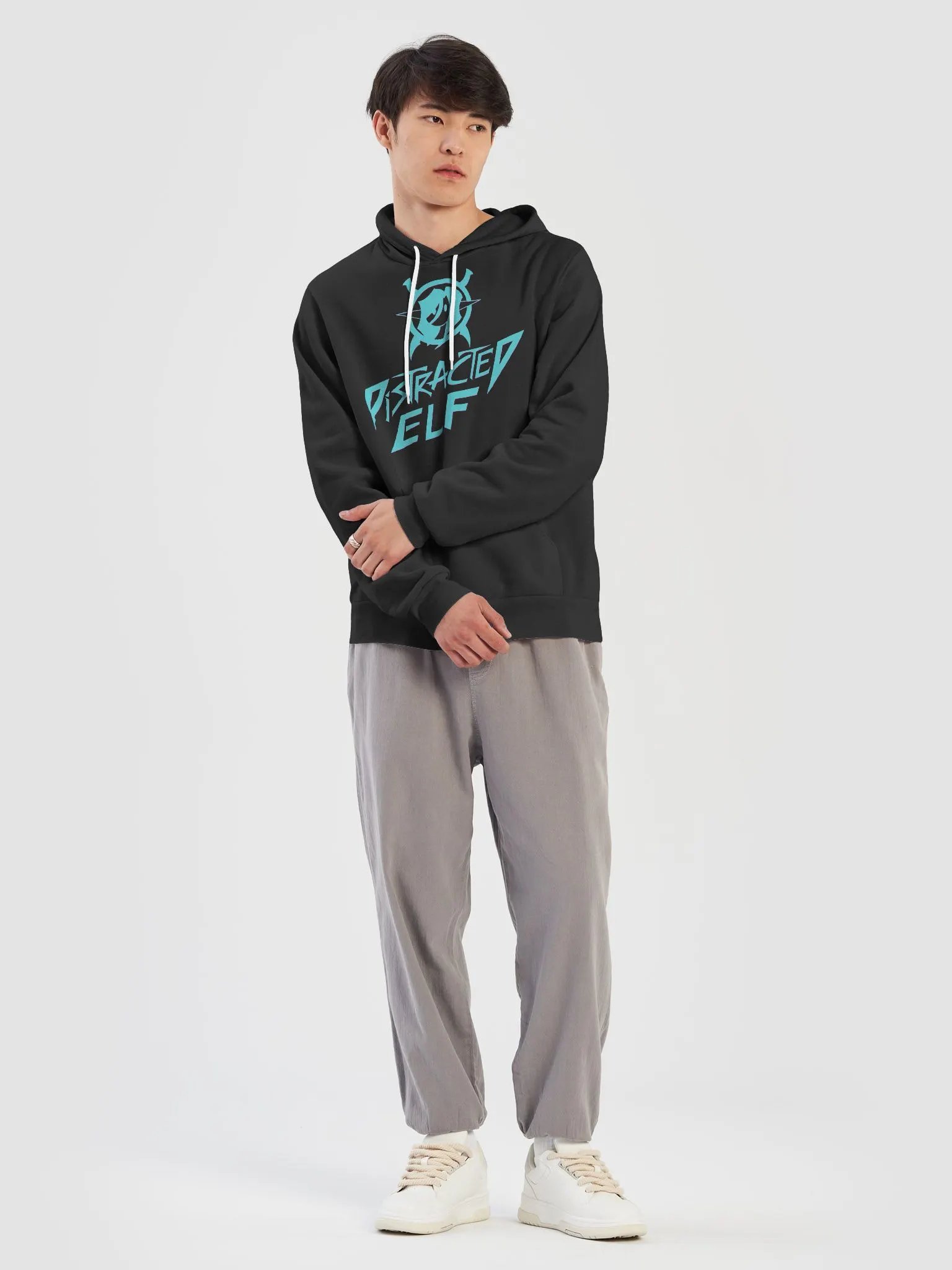 Soft Canvas Hoodie - DistractedElf Logo product image (13)