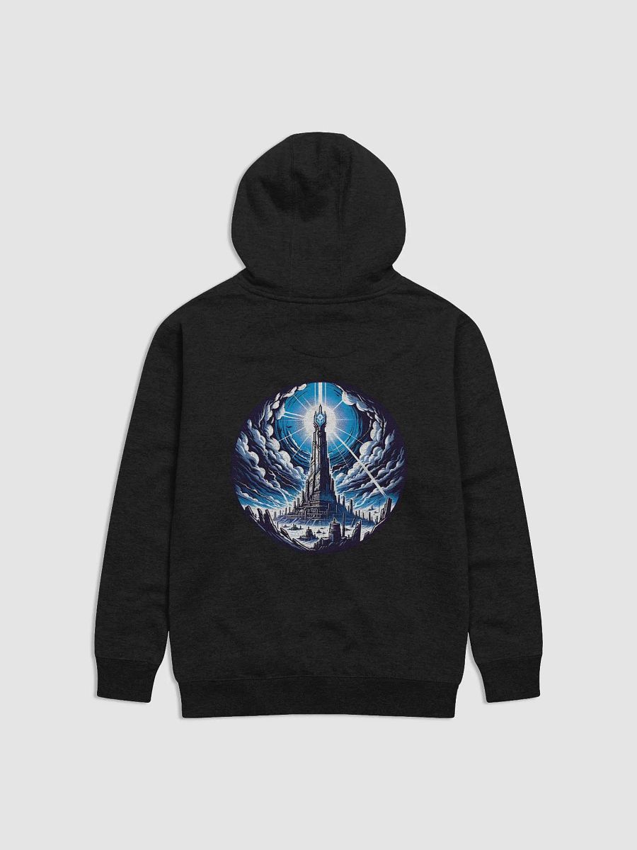 Arcane Clock and Mage Tower Hoodie – Mystical Elegance and Timeless Power 🕰️✨ product image (10)