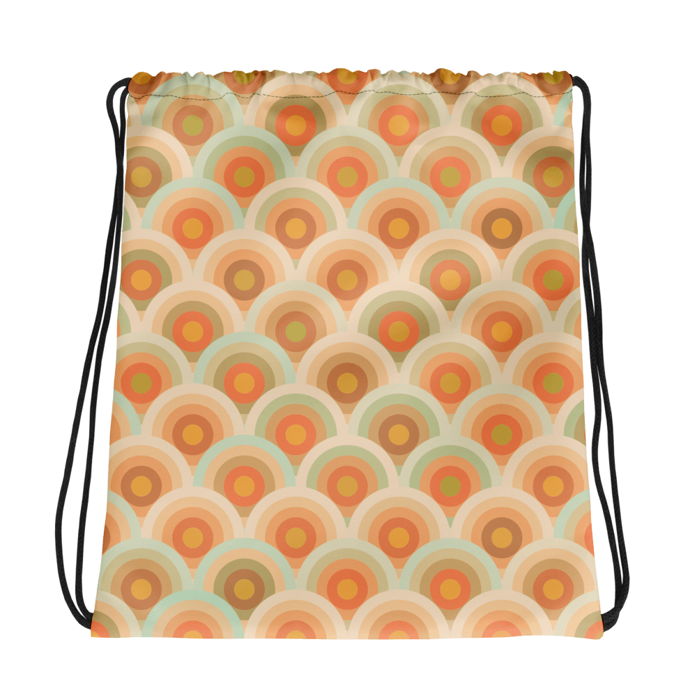 Retro Wave All-Over Drawstring Bag product image (2)