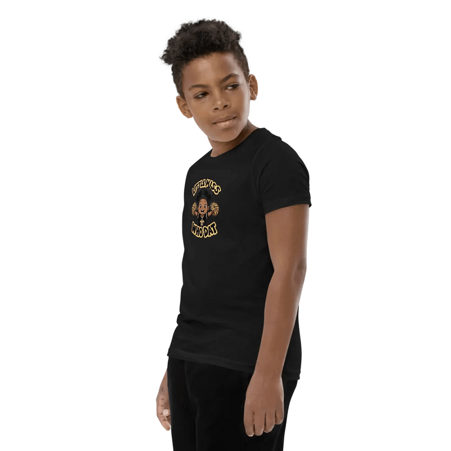 Cheerful Who Dat Youth T-Shirt product image (38)