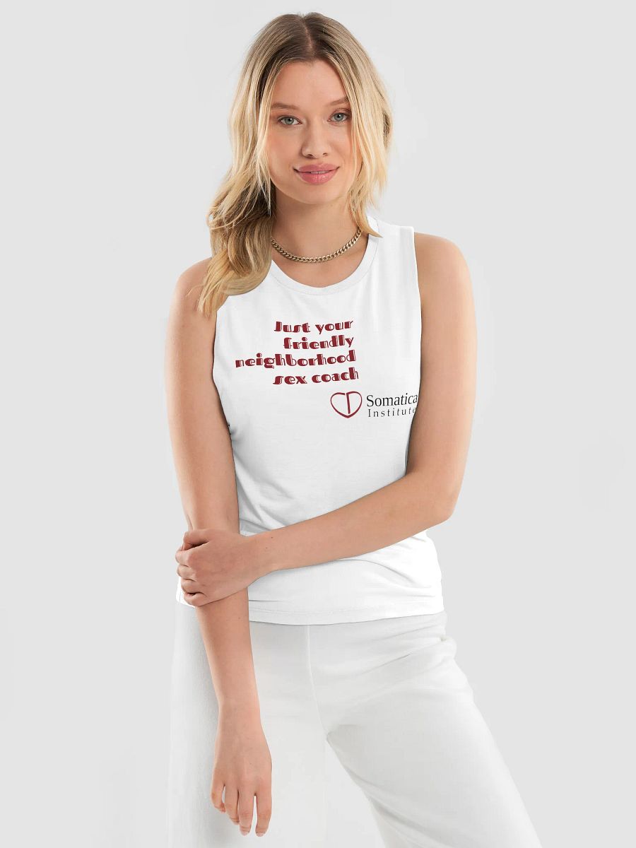 Just your friendly neighborhood sex coach - Women's Flowy Muscle Tank product image (2)