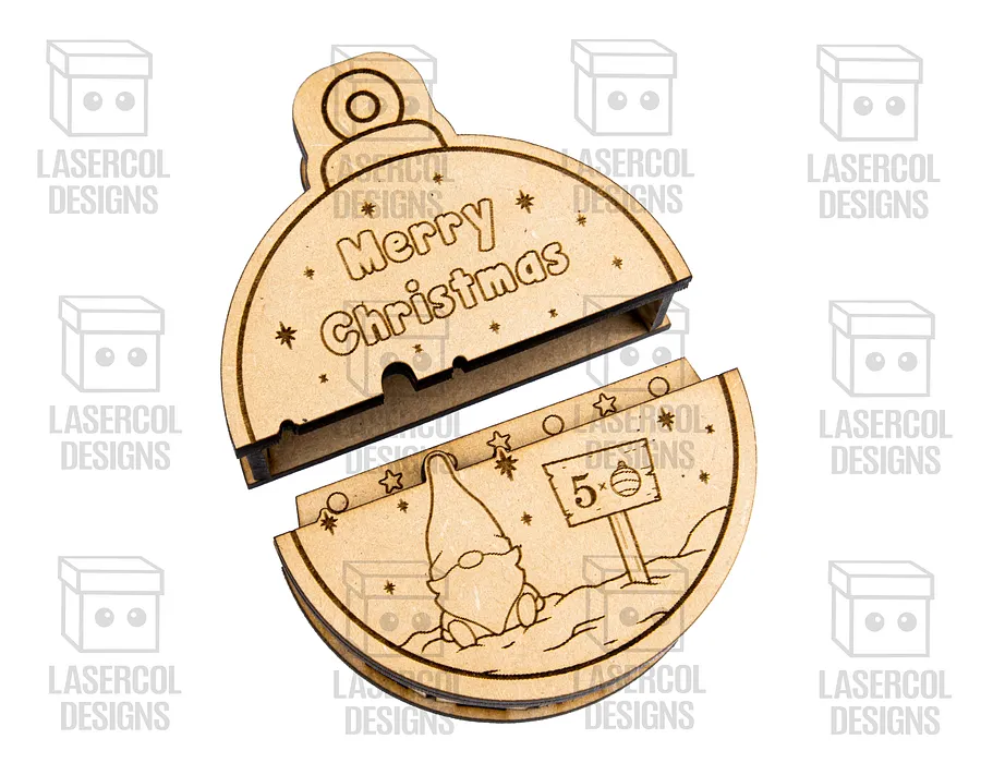 Small Ornaments Box (Gnomes version) - Laser Cut Files product image (6)