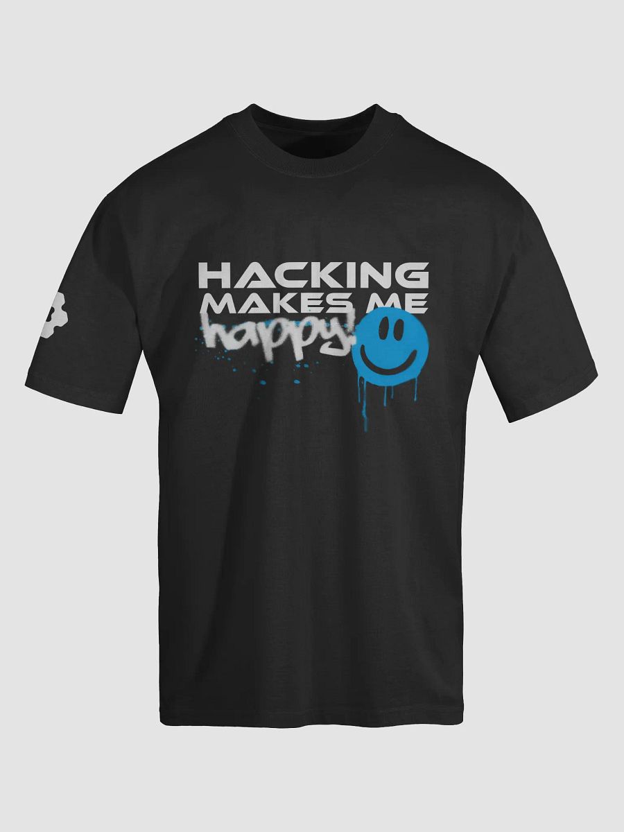 Hacking Makes Me Happy! T-Shirt (Blue) product image (5)