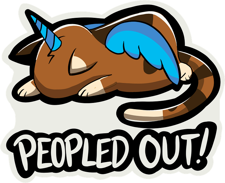 Peopled Out Magnet product image (1)