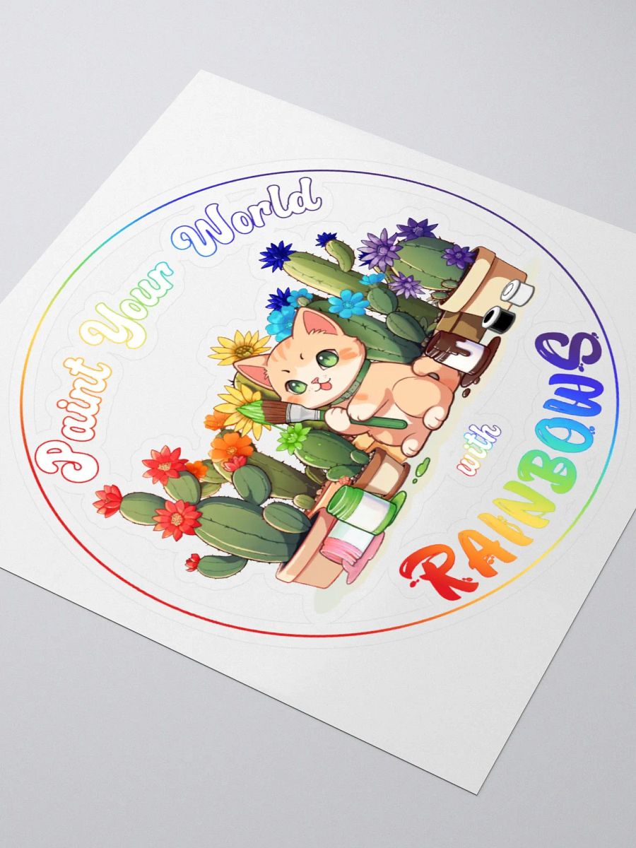 Rainbow Dab Cat Sticker Set product image (3)