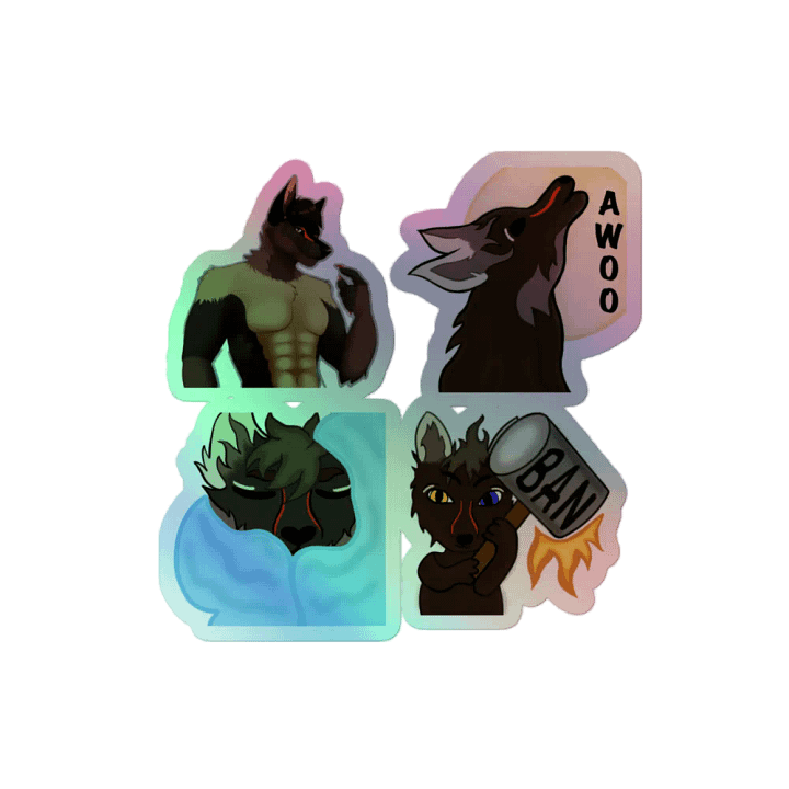 Golden Wolf sticker product image (2)