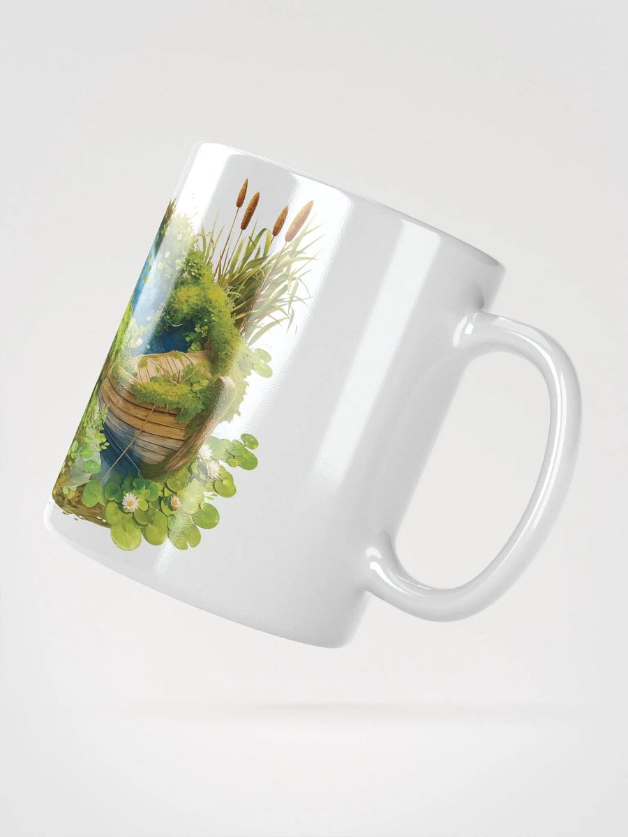 Tranquil Duck Pond White Glossy Mug product image (4)