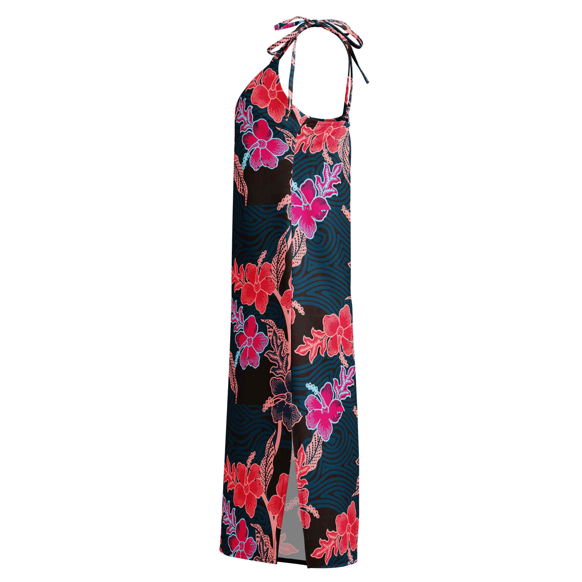 Batik-Inspired Tropical Floral Slip Dress product image (3)
