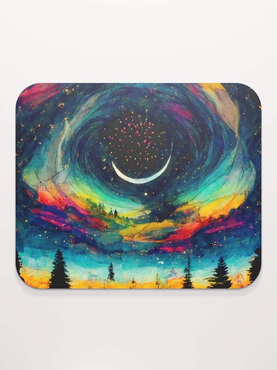 Whimsical Crescent Moon Mouse Pad product image (2)
