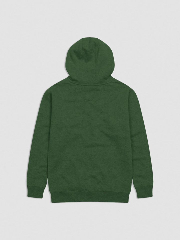 FUELED BY SPITE (green thread) embroidered heavyweight hoodie product image (2)