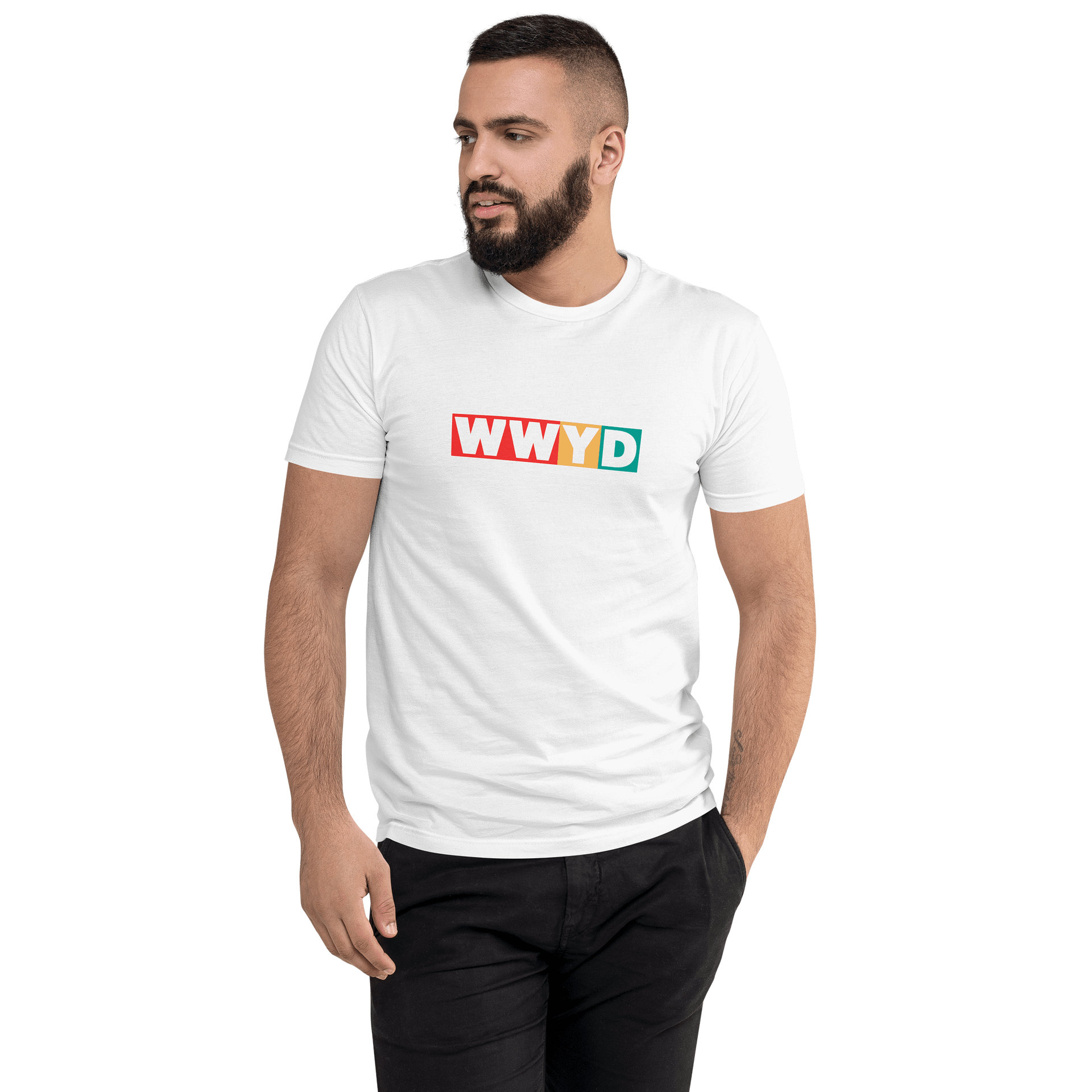 WWYD WHITE T-SHIRT 100% COTTON product image (1)