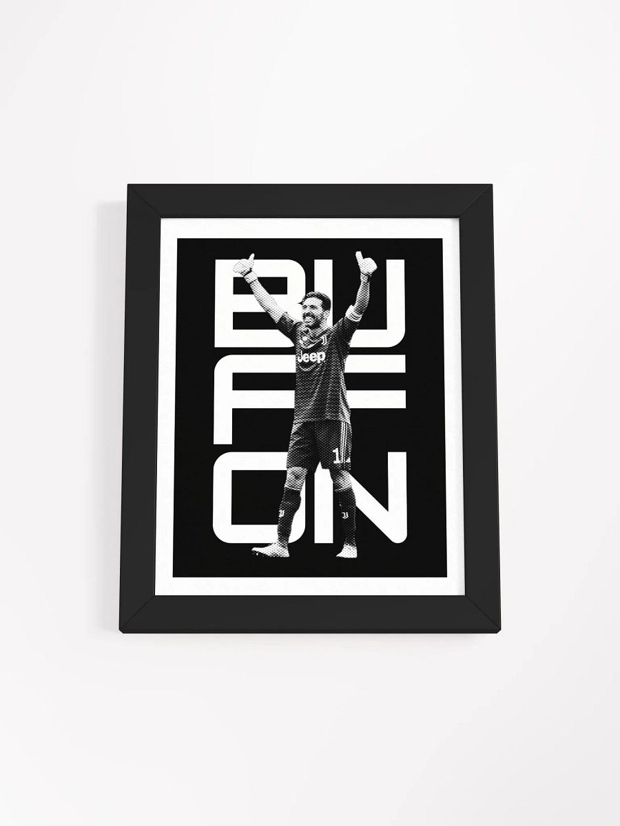 Gianluigi Buffon BW Juventus Name Art Framed Print product image (3)