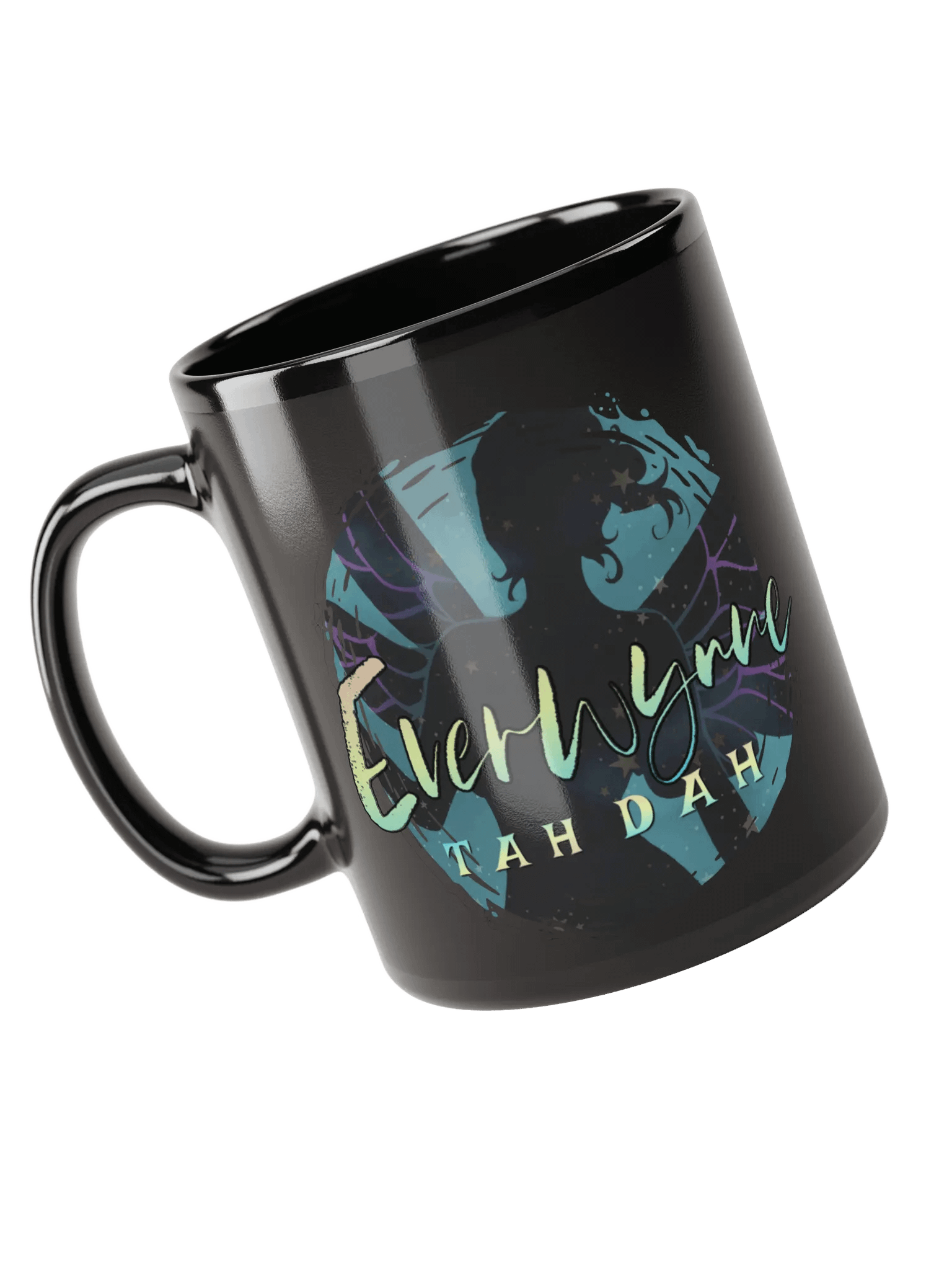 Teal Everwynne Logo Black Mug product image (4)