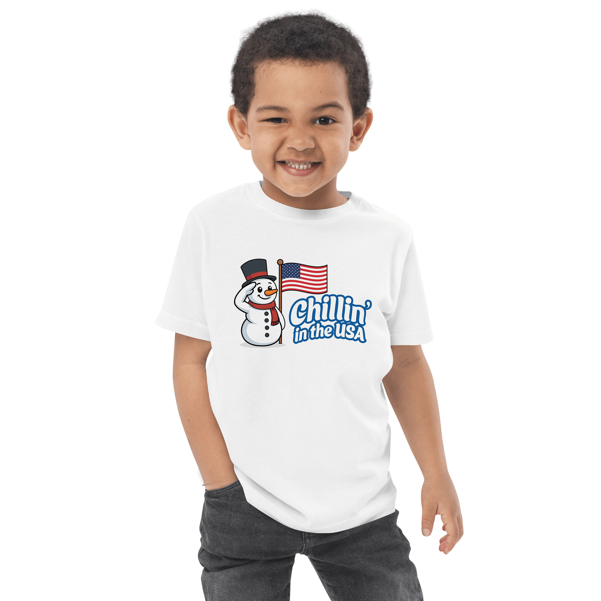 Toddler “Chillin’ in the USA” Snowman T-Shirt product image (16)