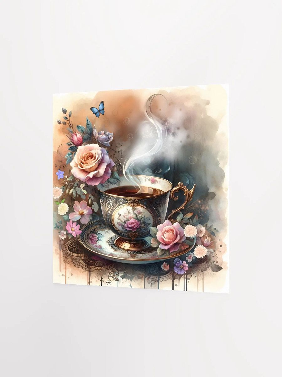 Enchanted Tea Time: Vintage Floral Elegance Poster product image (3)