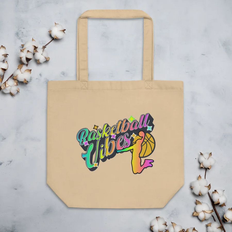 Basketball Vibes Rainbow Airborne Hoops Eco Tote product image (3)