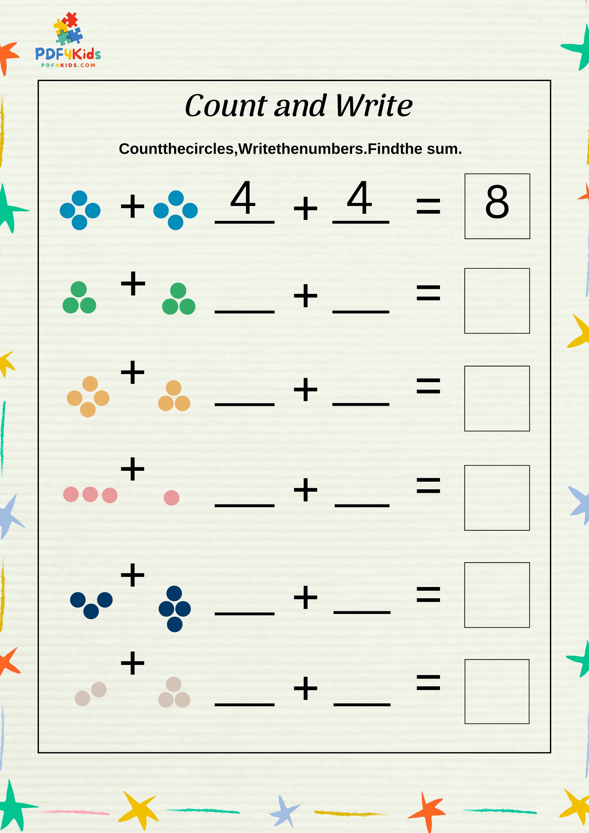 Fun with Addition A Picture Book (16 Pages) product image (4)