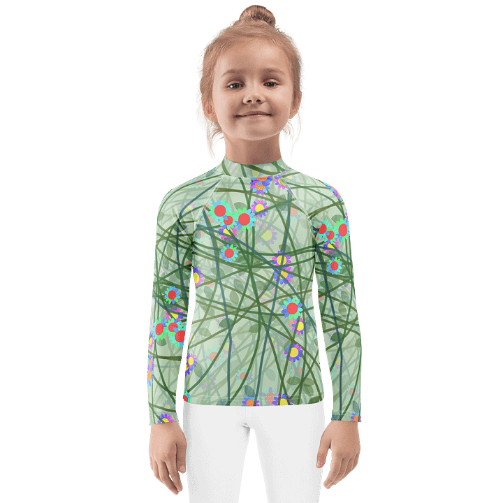 Blossom Vines Kids Rash Guard product image (1)