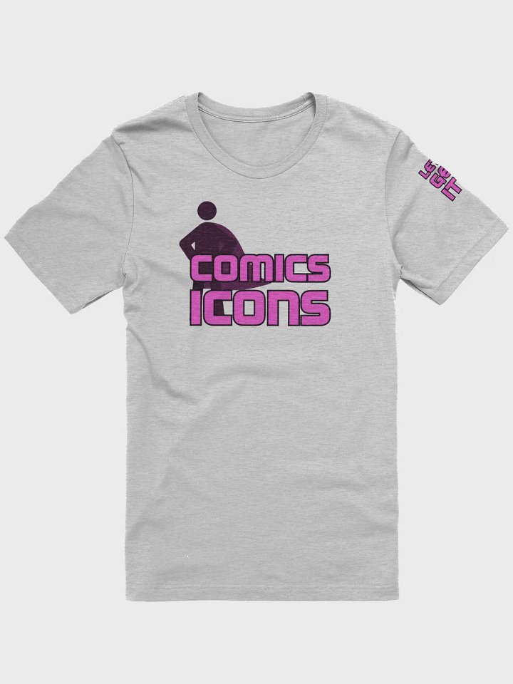 Comics Icons Pink On Black Logo Tee product image (1)