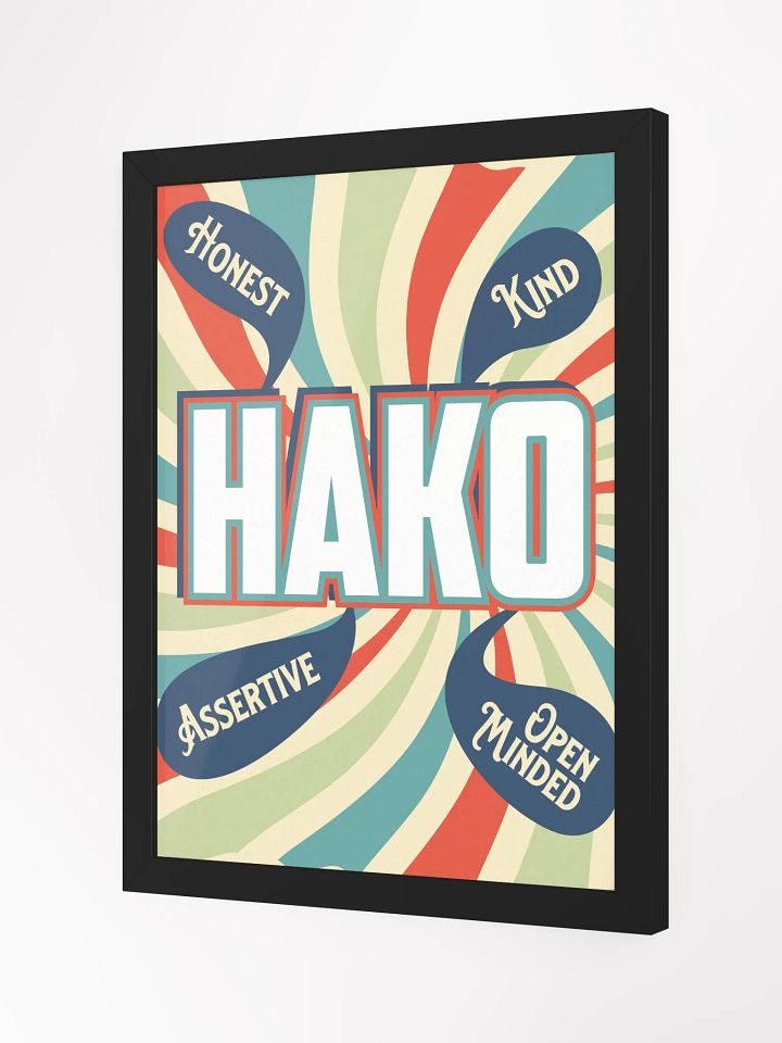 Framed Retro HAKO Poster product image (2)