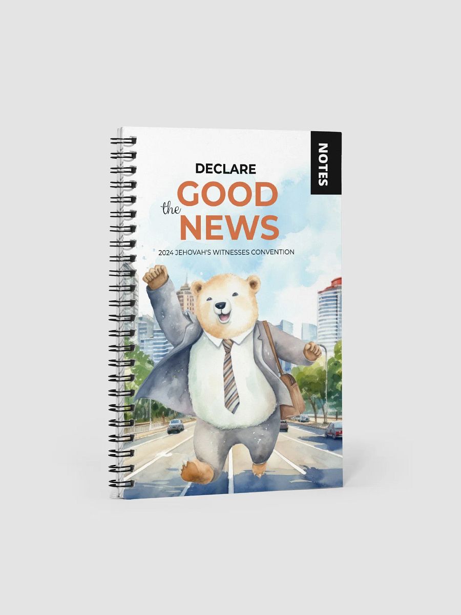 'Declare the Good News' 2024 Jehovah's Witnesses Convention Spiral Notebook: Eager Bear Publisher product image (1)