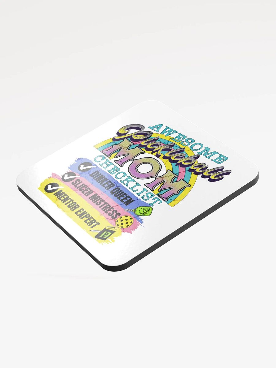 Mom Checklist Pickleball Cork Coaster product image (3)