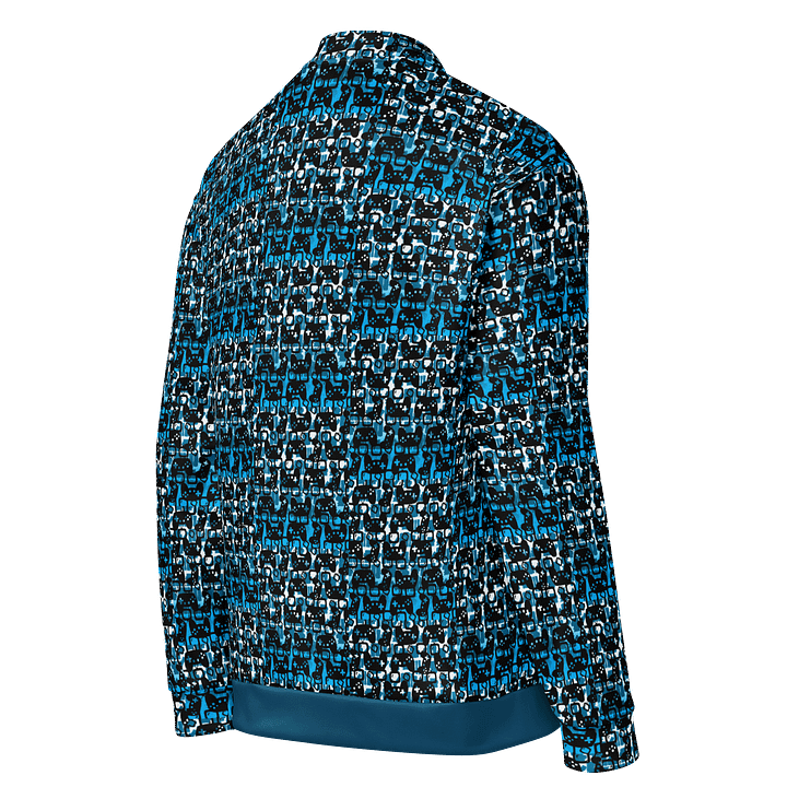 Story Lover Unisex Bomber Jacket (Blue and Black) product image (1)