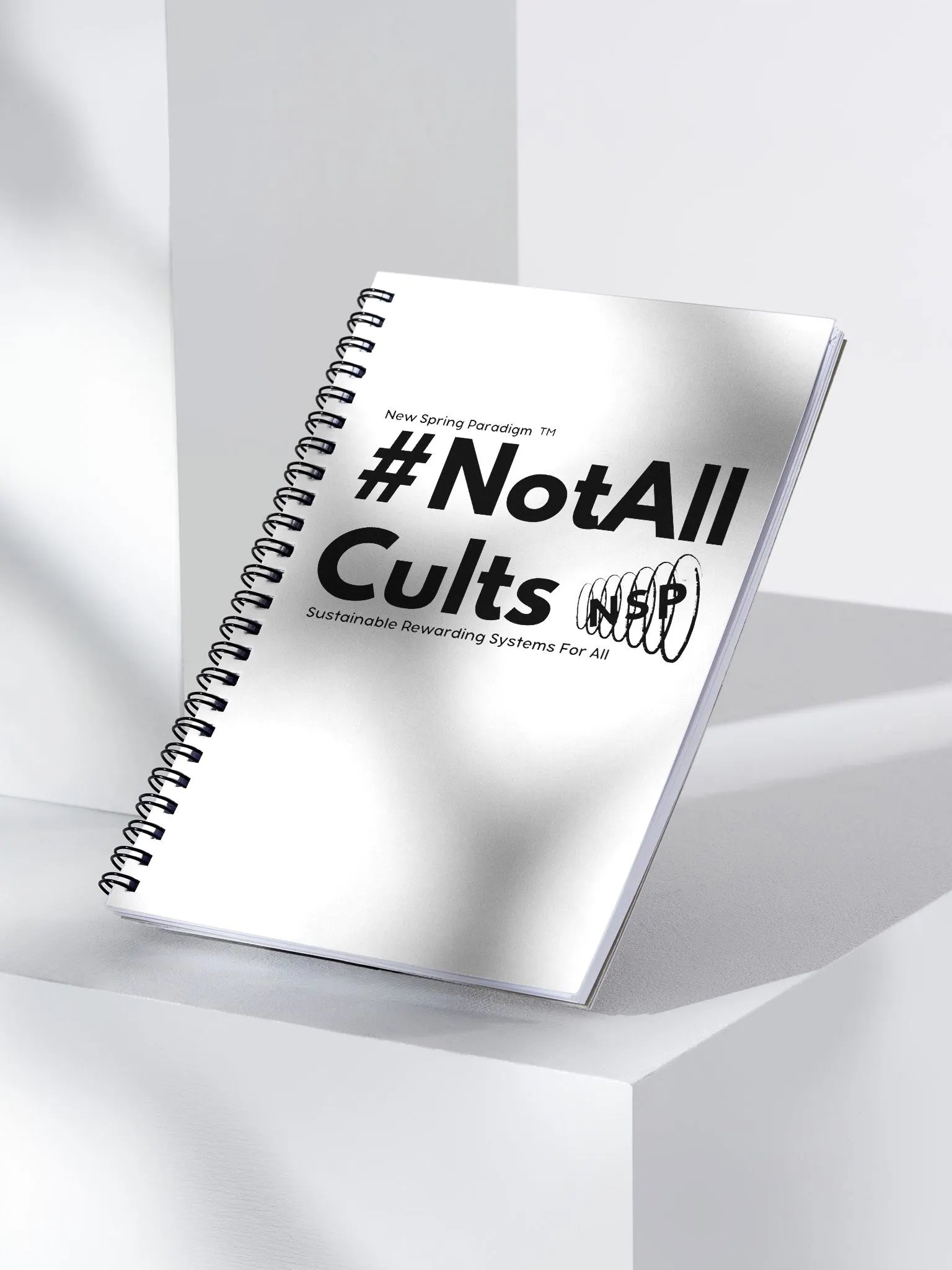#NotAllCults Notebook - White product image (3)