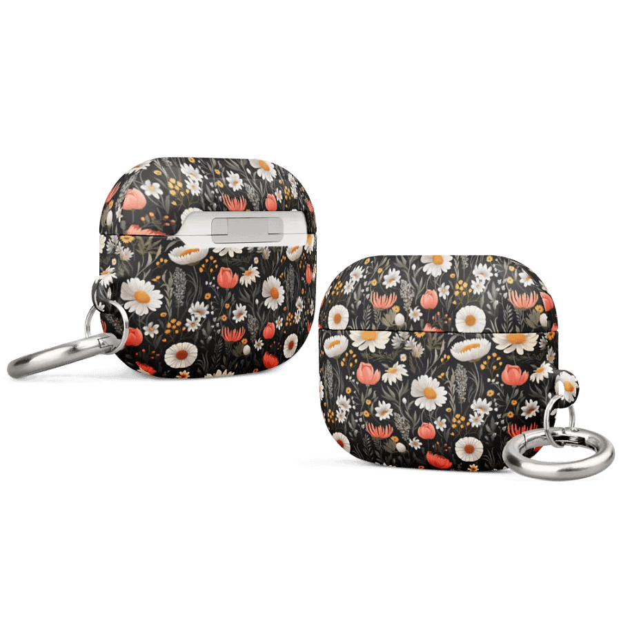 Blossom Elegance: Noir Garden All-Over Print AirPods® Case product image (9)