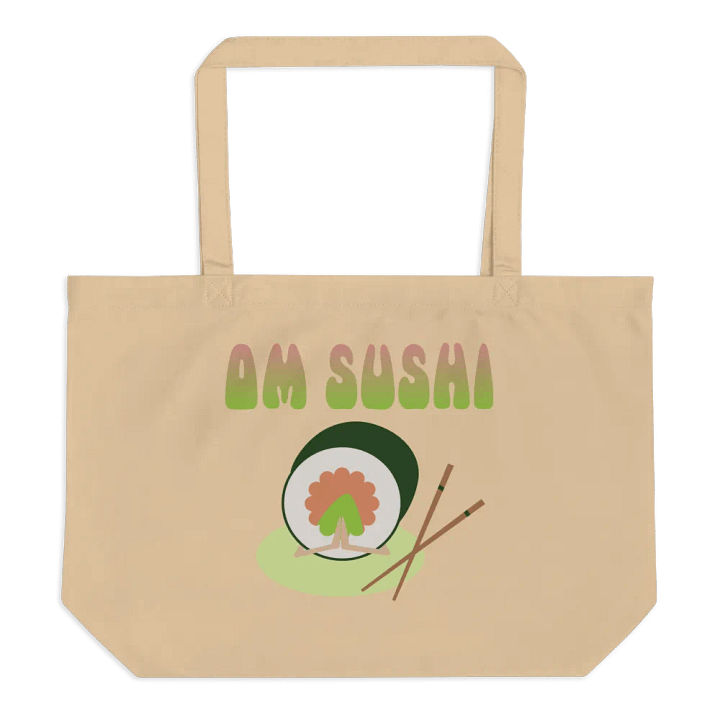 Quirky Om Sushi Eco-Friendly Large Tote Bag product image (2)