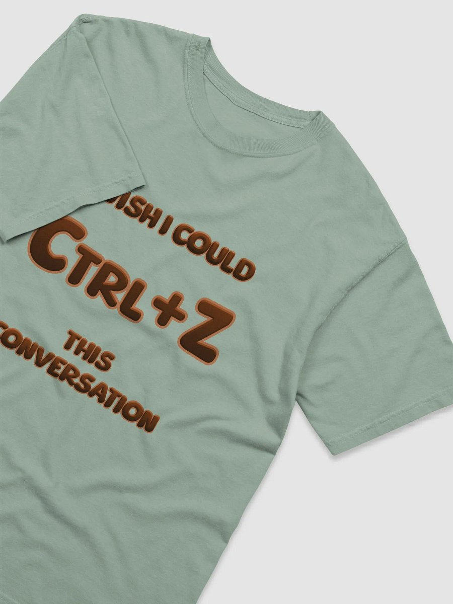 【Ctrl+Z】Orange Text Garment-Dyed Heavyweight T-Shirt product image (2)